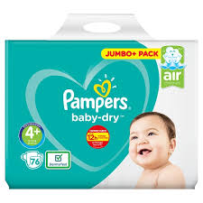 Pampers Baby Dry Size 4 Maxi Plus Nappies