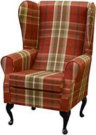 Pink plaid waverly upholstered side chairs immaculate! Amazon Co Uk Tartan Armchairs