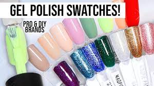 swatching gel polish colors you