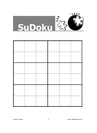 50 Blank Sudoku Grids Free Printable Template Lab
