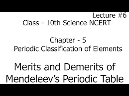 periodic clification of elements