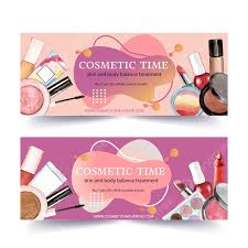 cosmetics banner png vector psd and