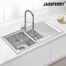 jferry s s kn sink 1 5 bowl re dr