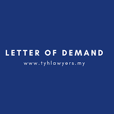 issuing letter of demand in msia