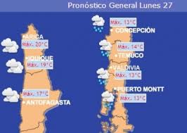 Prob de lluvia 88 % ; Pronostico Del Tiempo Para Santiago El Martutino Cl Noticias De Valparaiso Y Vina Del Mar