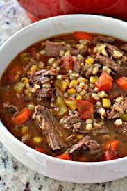 Easy Beef And Barley Soup Small Town Woman gambar png