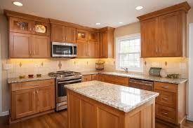 light oak shaker kitchen cabinets a