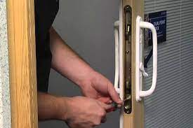 fix a broken lock on a sliding glass door
