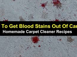 how to get blood stains out of carpet
