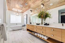 18 Bathroom With Wooden Floor Ideas To