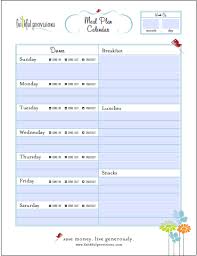 Free Meal Planning Templates Over 20 To Choose From Faithful