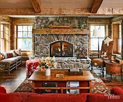 rustic fireplace mantels better homes