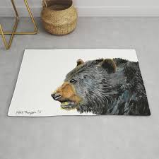 black bear rug by mary thompson art