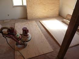 low budget diy plywood plank floors