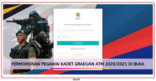 Angkatan tentera malaysia (atm) mempelawa warganegara malaysia yang berkelayakan ijazah sarjana muda (kepujian) untuk berkhidmat calon yang berjaya dan terpilih akan dilantik sebagai pegawai kadet graduan untuk menjalani latihan pegawai kadet graduan di kolej tentera darat. Permohonan Pegawai Kadet Graduan Atm 2021 Online Di Buka