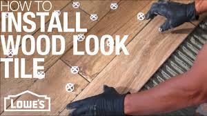 how to install wood look tile you