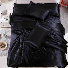 satin silk bedding set bed cover