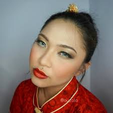 beauty ger cny makeup look