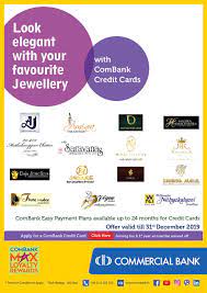 Save up on cars, electronics, watches, apparels, jewellery, movie plans, food outlets and even get great deals for your travel plans with these online credit card offers. Look Elegant With Your Favourite Jewellery With Combank Credit Cards