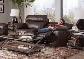 costa chocolate power reclining sofa