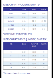 Size Chart Ganesh Himal Trading Company Llc