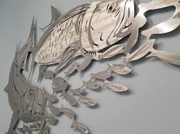 Aluminum Tarpon Metal Fish Wall Art