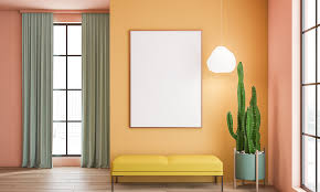 right curtains for yellow walls
