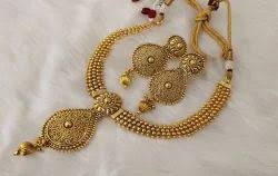 new multy gold jewellery necklace set