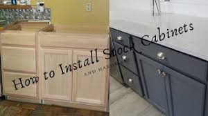 install lowes stock kitchen cabinets