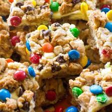monster cookie cheesecake bars the