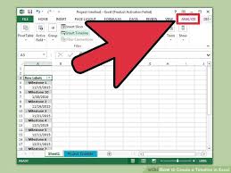 3 Ways To Create A Timeline In Excel Wikihow