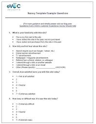 Sample Survey Templates Basic Questionnaire Template Simple