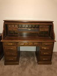 5,000 brands of furniture, lighting. Vintage Solid Wood Secretary Desk With Hutch And Lamp Ebay