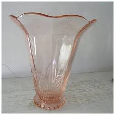 Pink Glass Vase Kitchengarden Purses