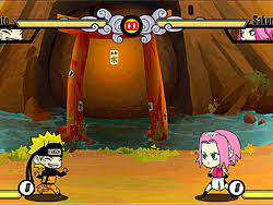 ¡un jugador contra el ordenador! Juega Naruto Mini Battle 2 En Linea En Y8 Com