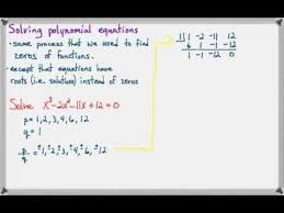Solving Polynomial Equations With The