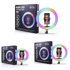 2020 Rgb Led Ring Light Phone Holder Photography Fill Light Dimmable Rgb Selfie Set Led Ring Light Remote For Photo Video From Sun Shop2014 15 09 Dhgate Com