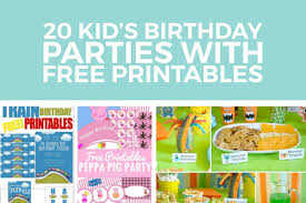 Kids Birthday Party Ideas With Free Printables