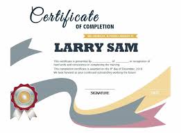 40 Fantastic Certificate Of Completion Templates Word Powerpoint