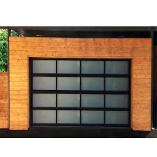 garage door with clear acrylic gl
