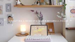 aesthetic minimal study desk space