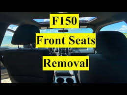 How To Remove Ford F150 Front Seats