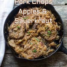 baked pork chops and sauer recipe