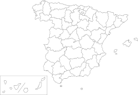 We can create the map for you! File Provinces Of Spain Blank Map Png Wikimedia Commons
