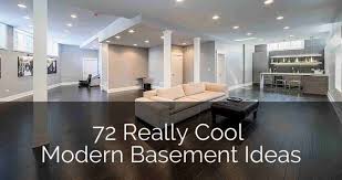 72 Really Cool Modern Basement Ideas