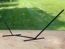 steel triple beam hammock stand black