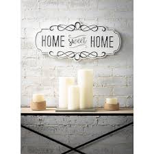 Sullivans Home Sweet Home Metal Wall Sculpture 11 25 H White