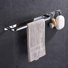 Shop with afterpay on eligible items. Single Bar Honphier Towel Shelf Towel Rack Sus304 Stainless Steel Towel Storage Holder Smooth Rounded Corner Wall Mounted Bath Towel Rail Bar For Bathroom Kitchen Towel Bars
