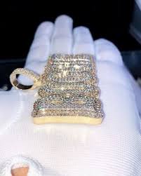 14k yellow gold genuine diamond men s