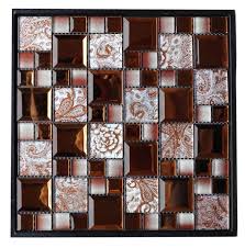 China Brown Mirror Glass Mosaic Tile